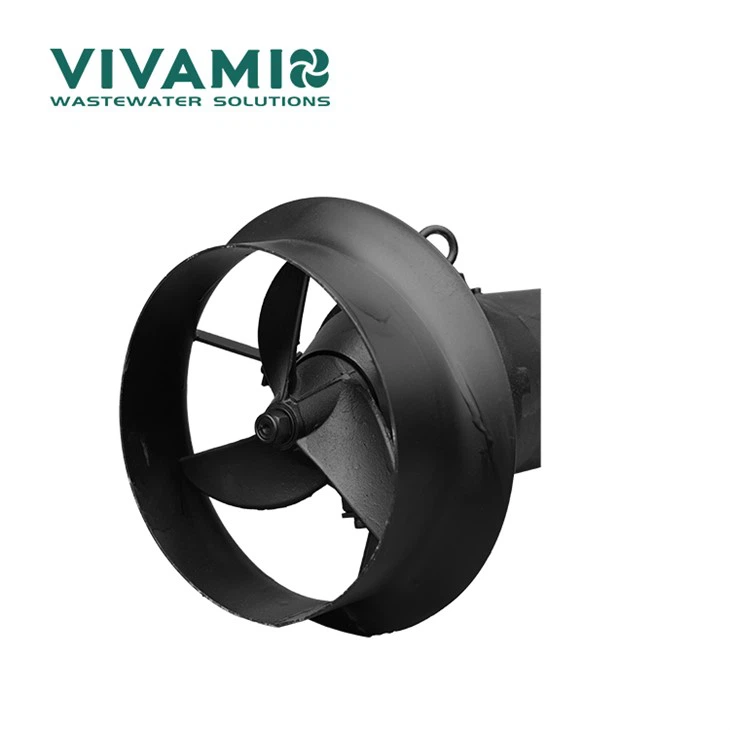 Sewage treatment plant agitator
